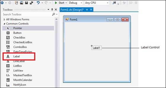 VB.Net Label Control
