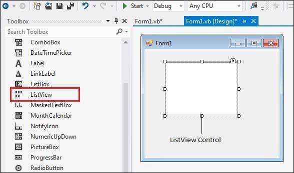 VB.Net ListView Control