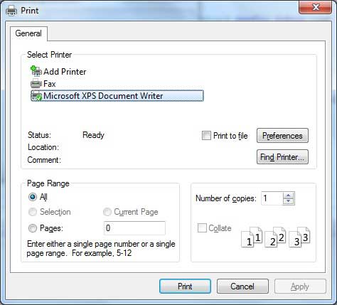 VB.Net Print Dialog Box