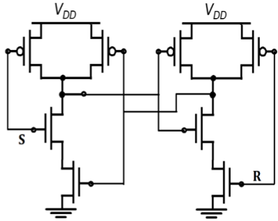 CMOS on NAND gate