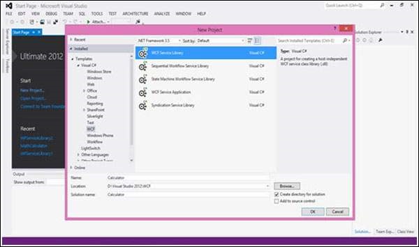 WCF Creating Service1