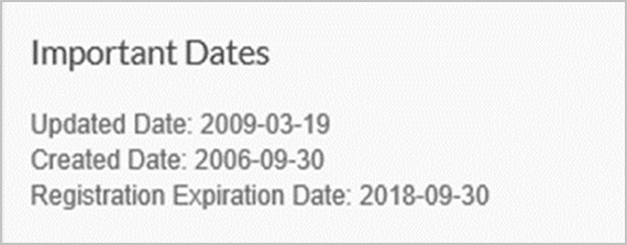 Important Dates