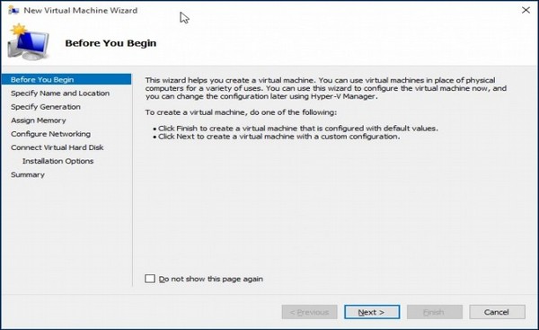 New Virtual Machine Wizard