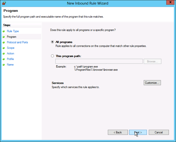 Custom Firewall Rules