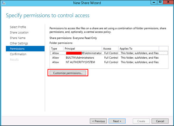 Customize Permissions