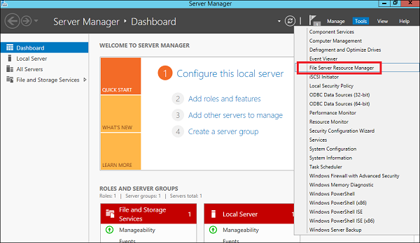 File Server Resource Manager