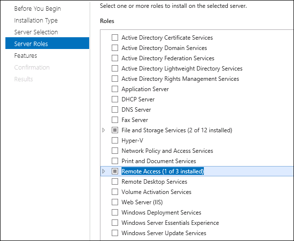 Server Roles