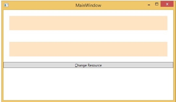 MainWindow of Resources