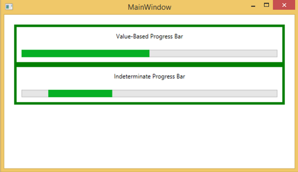 Output of Progressbar