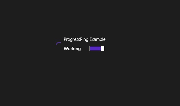 ProgressRing Output