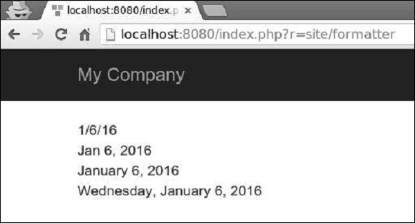 Data Formats Output