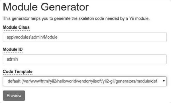 Module generator